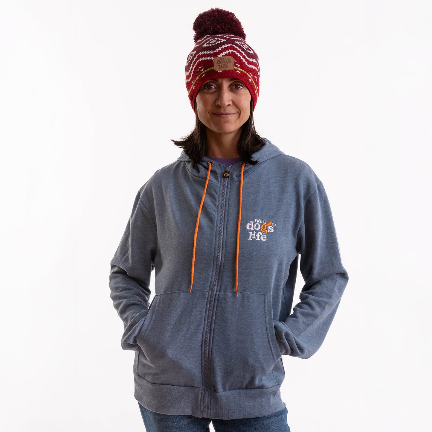 Full Zip Hoodie - Indigo Heather