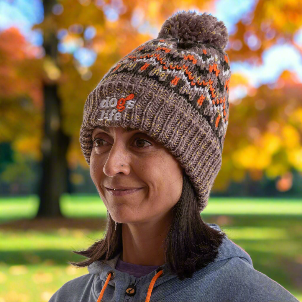Blizzard Beanie Fair Isle style with Pom - Forager – Its A Dogs Life