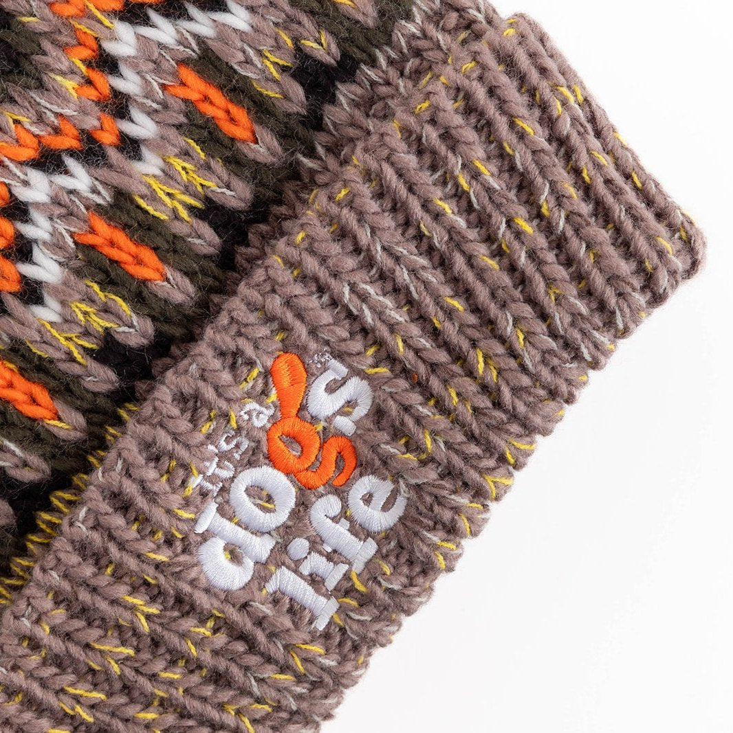 Blizzard Beanie Fair Isle style with Pom - Forager
