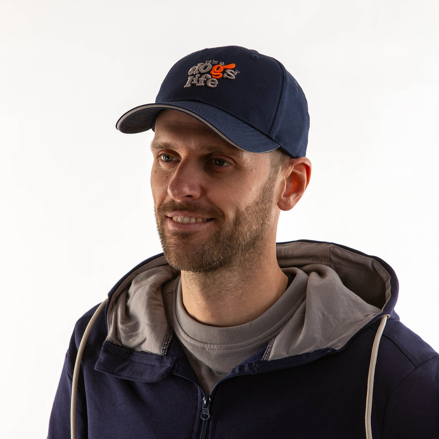 Embroidered Baseball Cap - Navy DG18