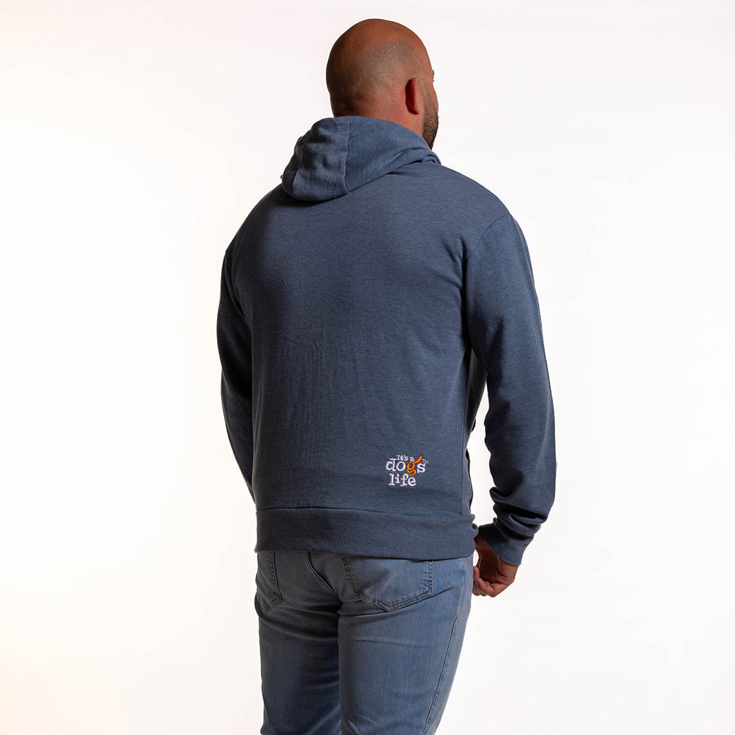 Full Zip Hoodie - Indigo Heather