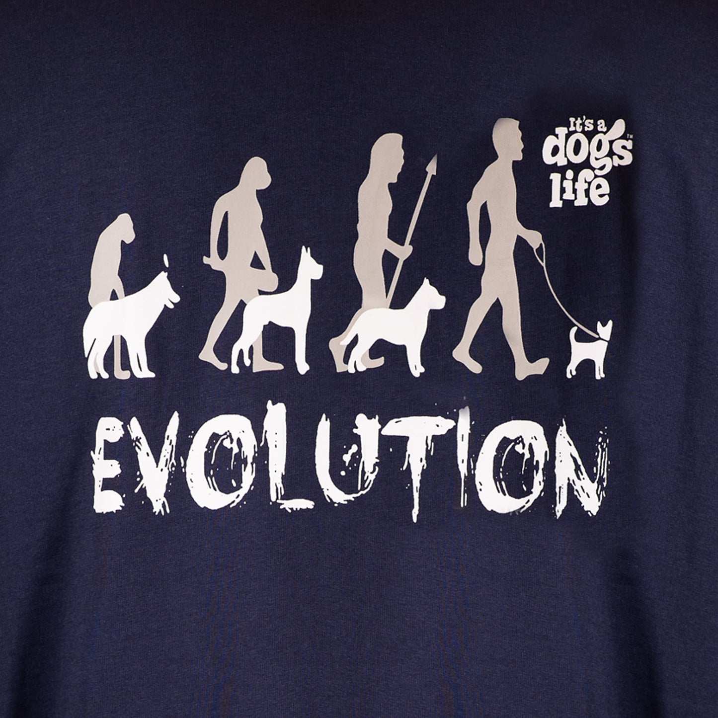 Evolution | Back Print - Its A Dogs Life | Clothing & Gifts