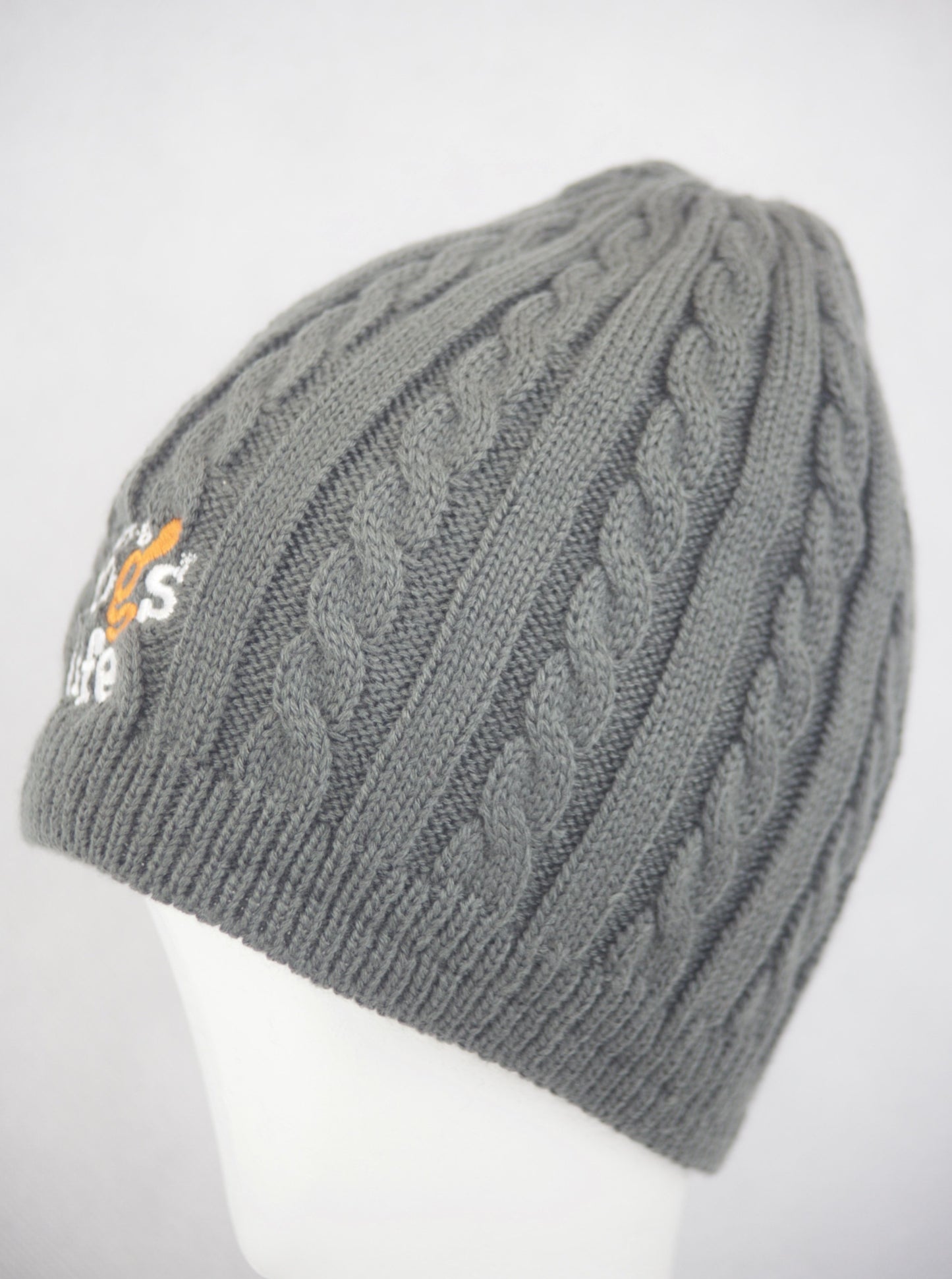 Mariner Cable Knit Beanie-Grey