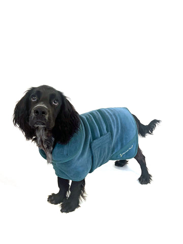 Dog Robe Blue Medium