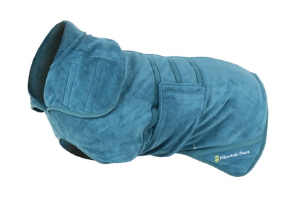 Dog Robe Blue Medium