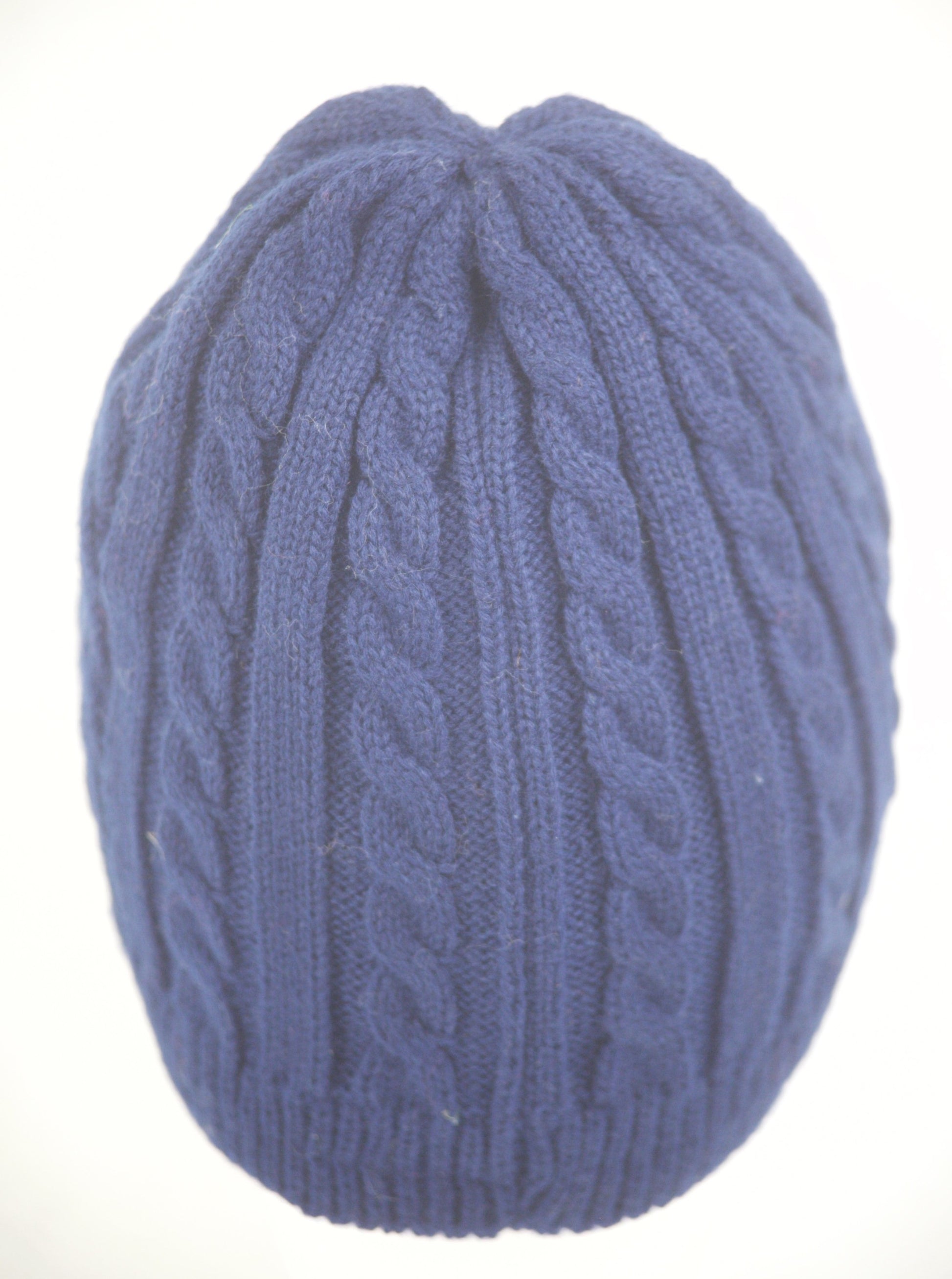 Mariner Cable Knit Beanie-Navy