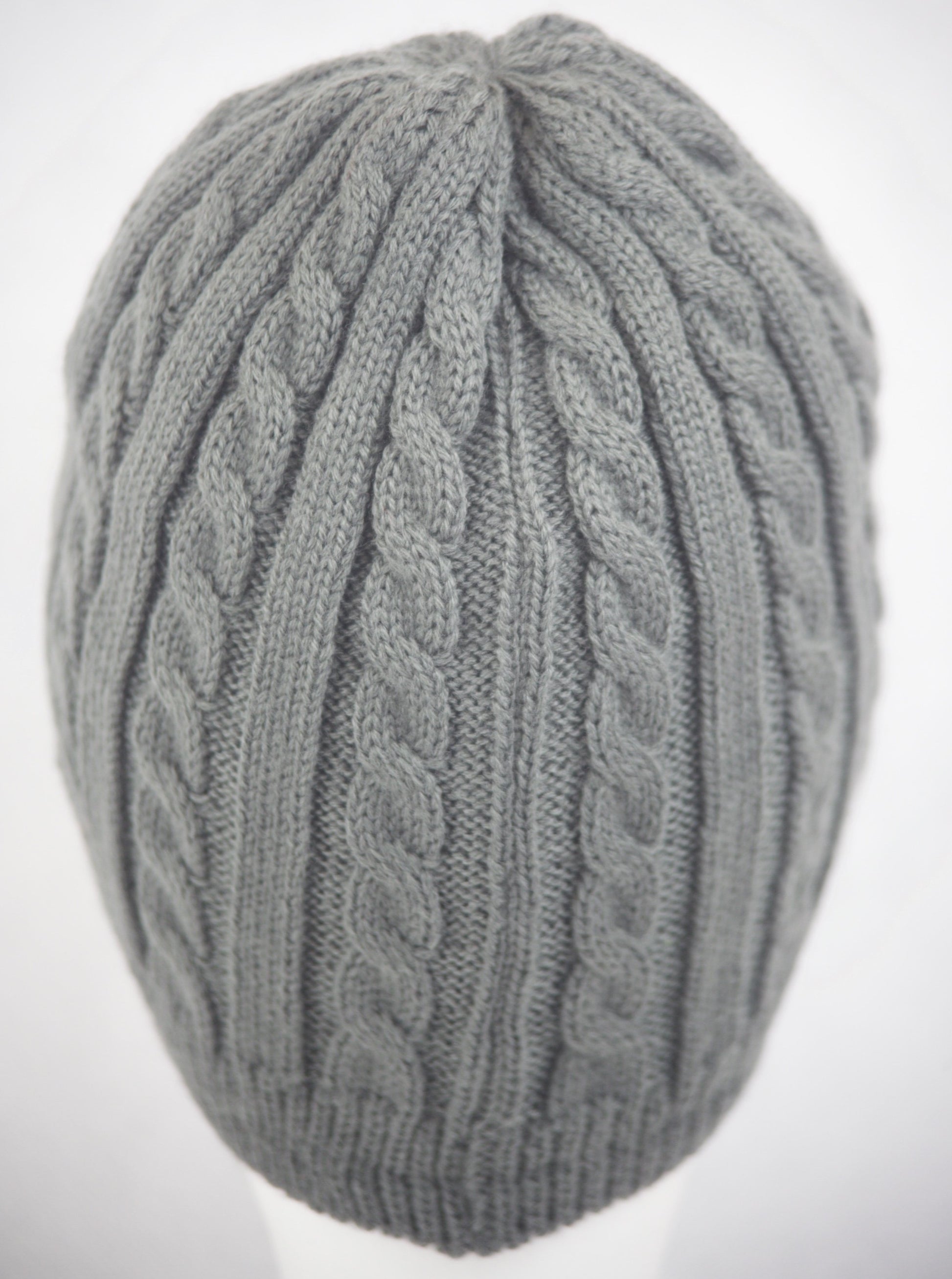 Mariner Cable Knit Beanie-Grey