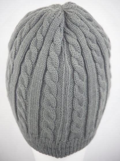 Mariner Cable Knit Beanie-Grey