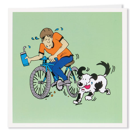 Bike - Greeting Card - Its A Dogs Life | Clothing & Gifts
